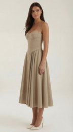 Vestido midi corsé Odette