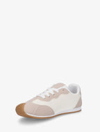 Zapatillas deportivas con textura efecto nobuk. - Beige