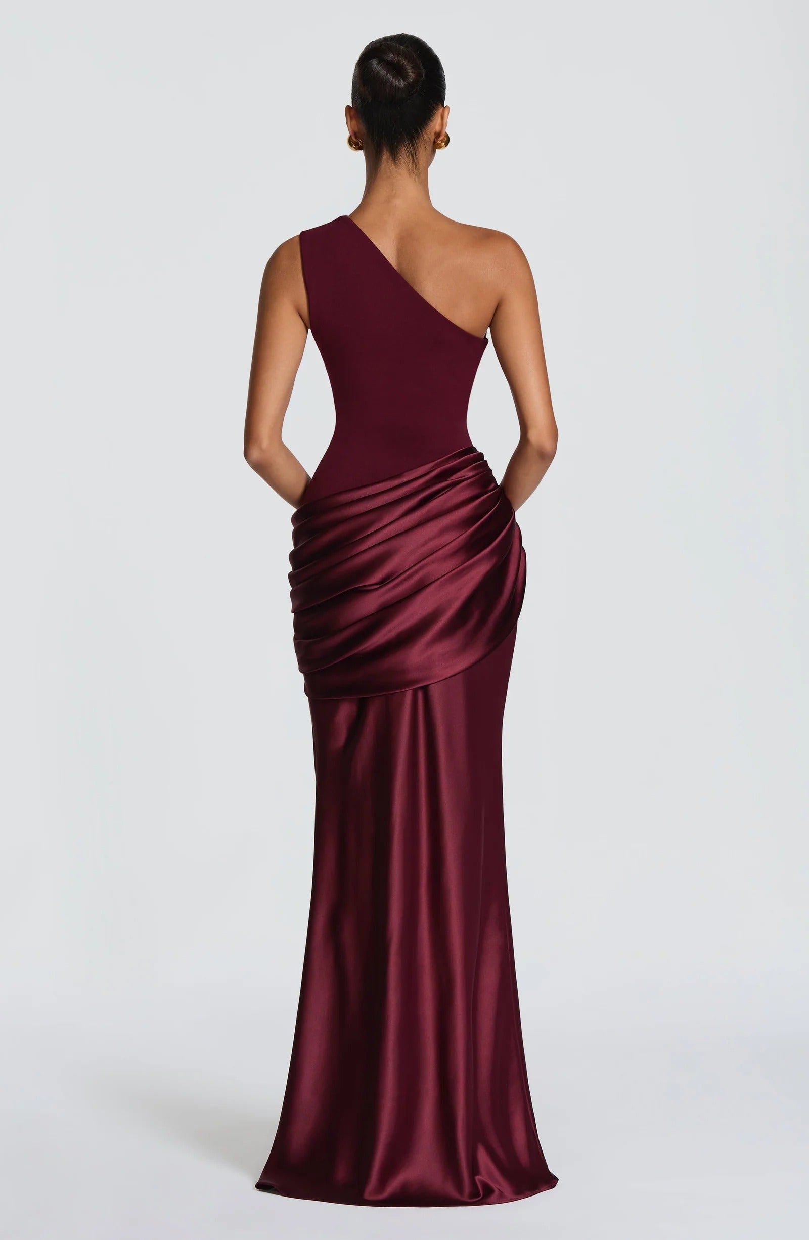 Vestido largo Sadona - Lacado cereza