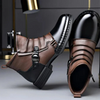Botines de piel auténtica para hombre