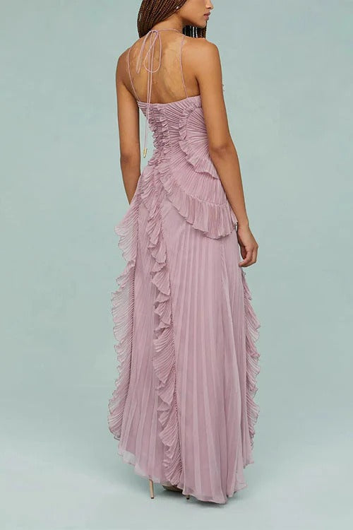 Rosé - Vestido Largo Plisado