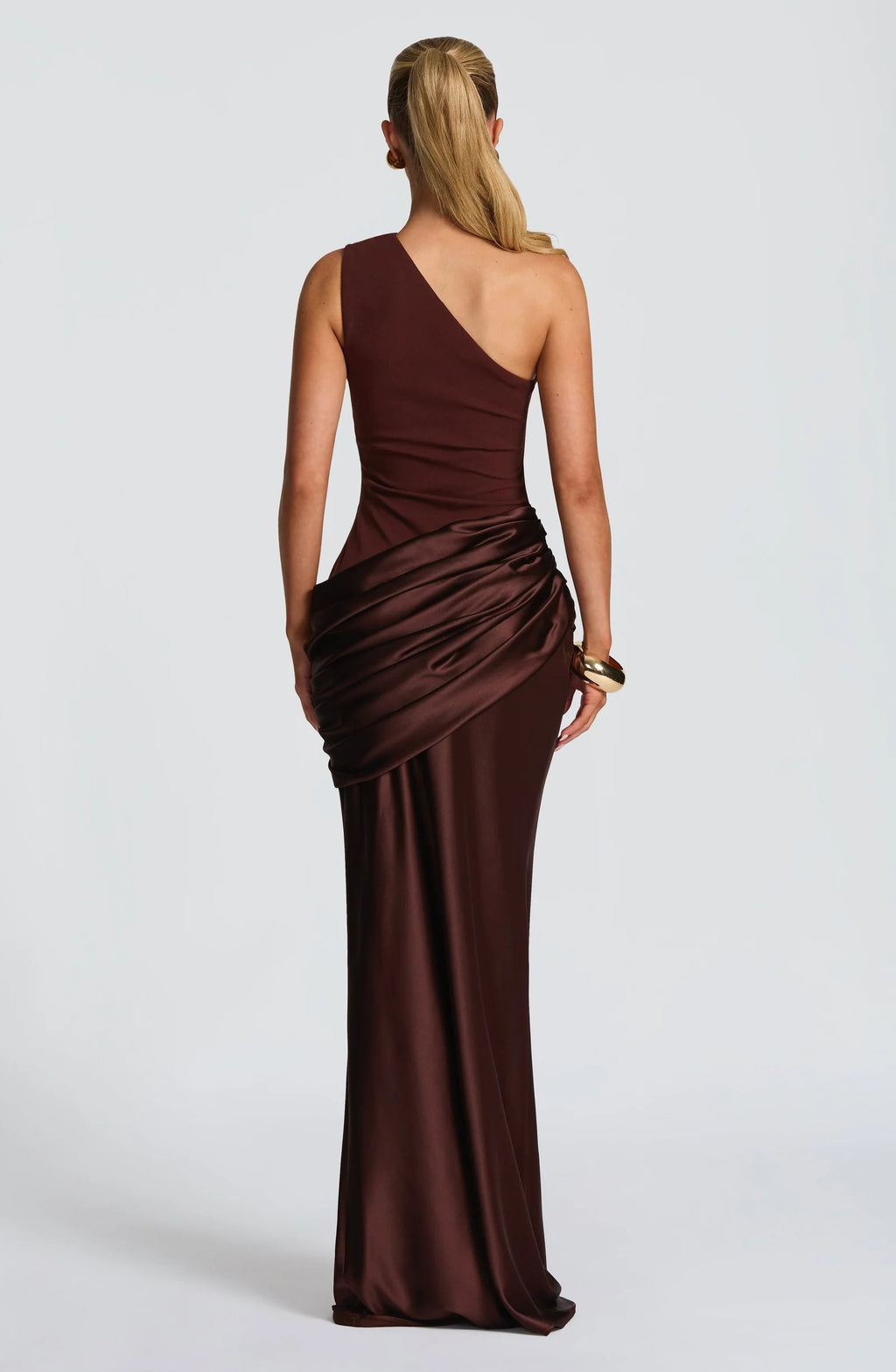 Vestido largo Sadona - Marrón ciruela