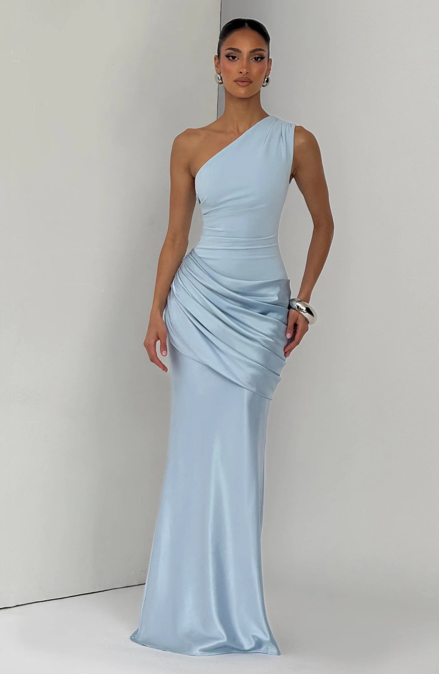 Vestido largo Sadona - Azul glaciar