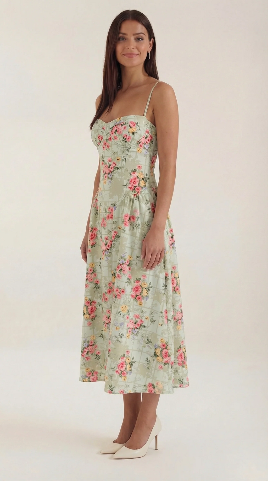 Vestido midi corsé Odette