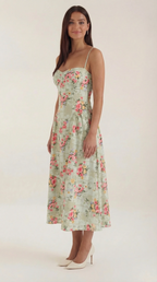 Vestido midi corsé Odette