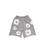 Pantalones cortos con estampado de corona de algodón