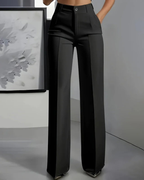 Pantalones de traje de talle alto para mujer