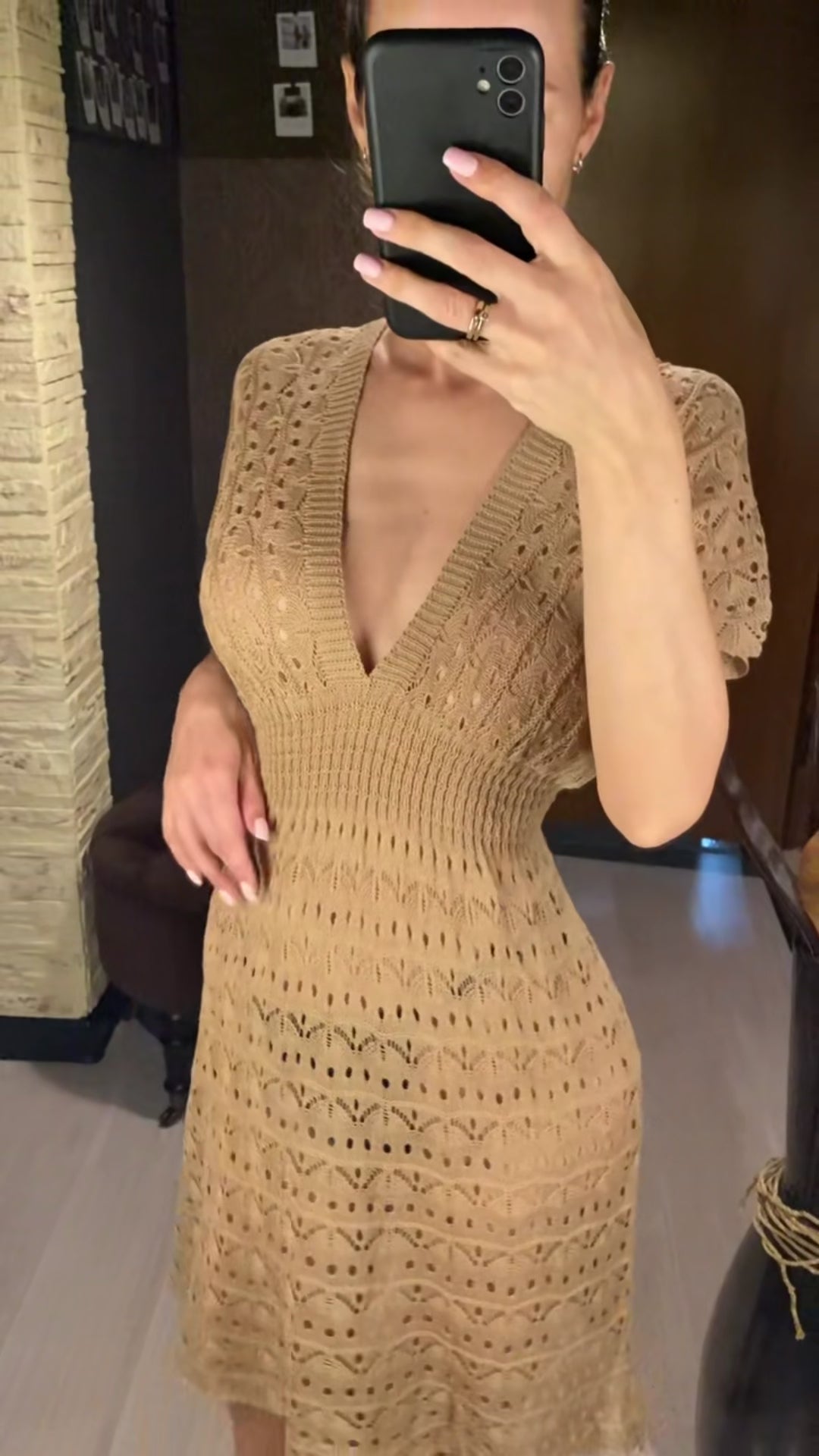 Vestido de Playa Crochet Elegance – Estilo Boho Chic para Verano