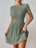 Vestido Aitana | Vestido de Punto con Cintura Entallada