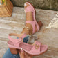 Sandalias de tacón de bloque para mujer