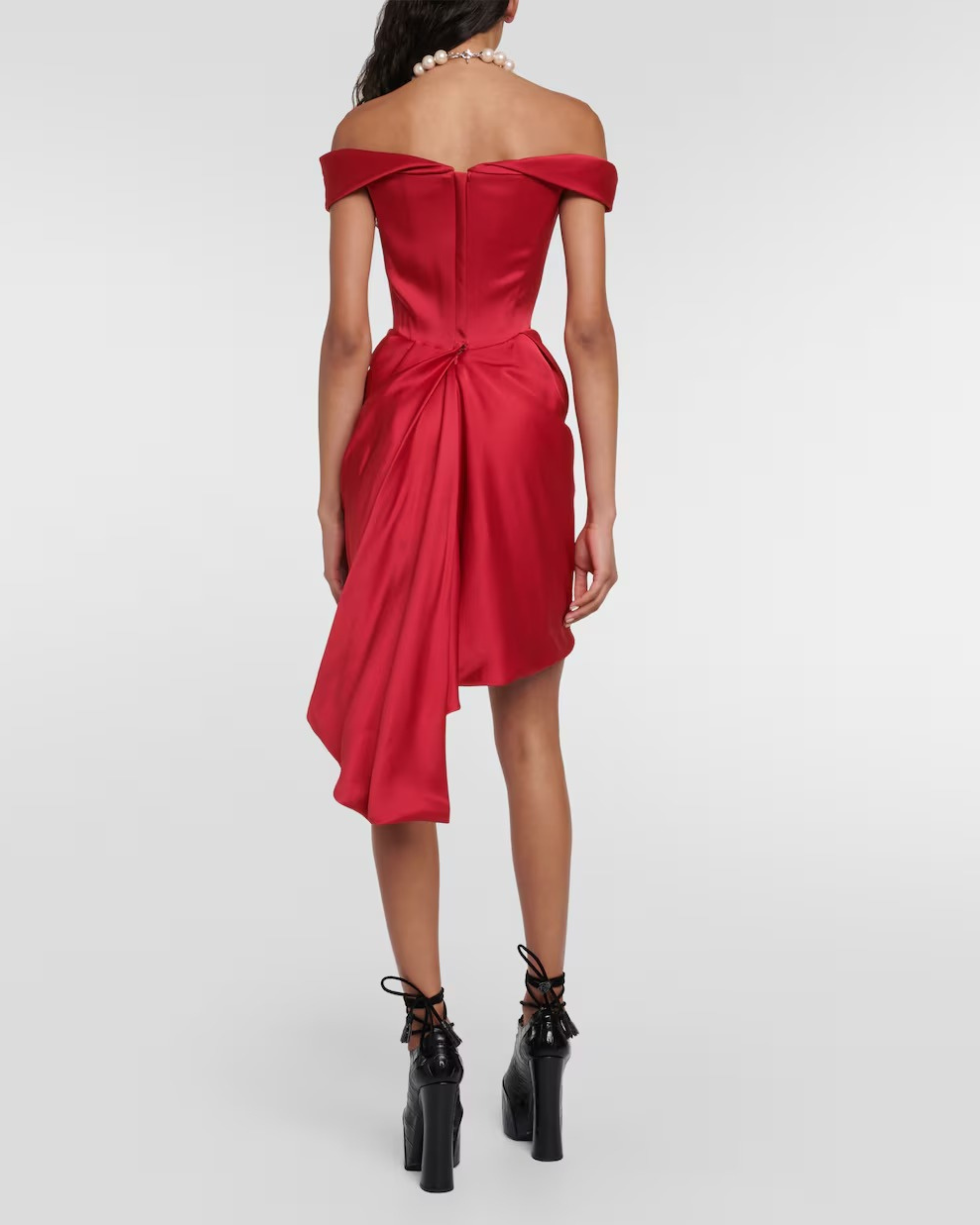 Valentina-Vestido  Nova Cora de crepé satén